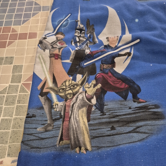 Clone Wars Star Wars Blue and Gray Character Bedding Flat And Fitted Full Sheets - Picture 1 of 6